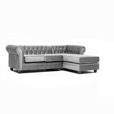 Seccional Chesterfield Derecho Gris