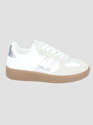 Zapatilla Chalada Mujer Antu-2 Blanco Plata Urbano
