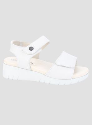 Sandalia de Cuero Chalada Mujer Raisa-2 Blanco Casual