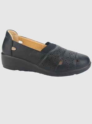 Mocasin Chalada Mujer Deza-1 Negro Casual