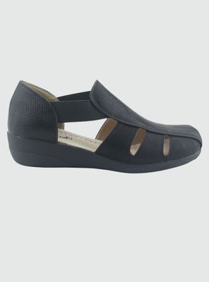 Sandalia Chalada Mujer Mira-1 Negro Comfort