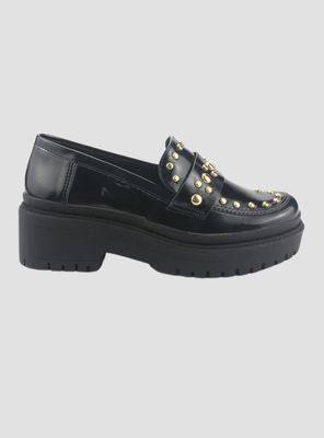 Mocasin Via Marte Mujer 013-005-01 Negro Casual