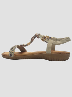 Imagen 2 del producto Sandalia de Mujer de color Taupe Casual Chalada Clara-11