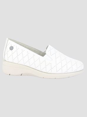 Mocasin de Cuero Chalada Mujer Cala-2 Beige Casual