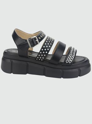 Sandalia Chalada Mujer Visa-1 Negro Casual