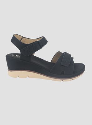 Sandalia Chalada Mujer Flick-1 Negro Plataforma