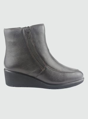 Botin de Cuero Mujer Casual Café Maqui
