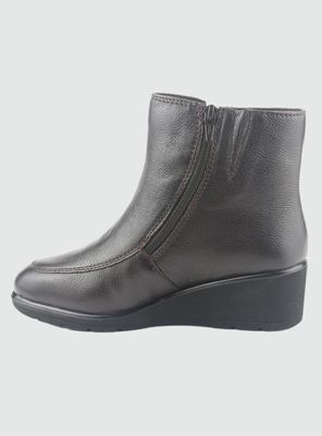 Imagen 2 del producto Botin de Cuero Mujer Casual Café Maqui