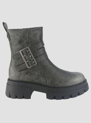 Botin Chalada Mujer Rustnew-1 Plateado Casual