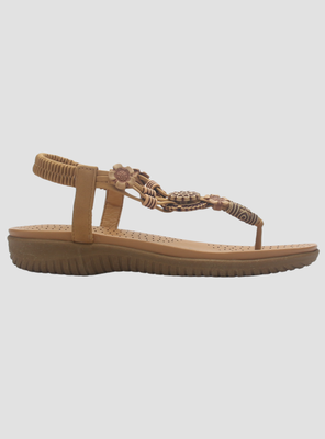 Sandalia de Mujer de color Camel Casual Chalada Clara-10