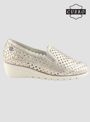 Imagen 2 del producto Zapato de Cuero Chalada Mujer Crose-1 Dorado Casual