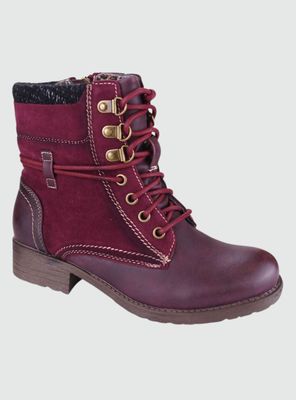 Botin Chalada Mujer Army-30 Rojo Casual