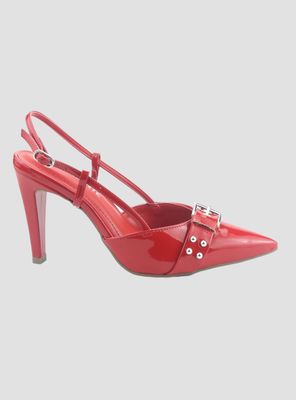 Zapato Via Marte Mujer 044-014-03 Rojo Casual