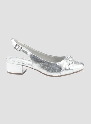 Zapato Via Marte Mujer 070-008-01 Plateado Casual