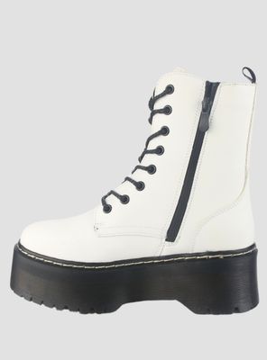 Imagen 2 del producto Botin Chalada Mujer Poolh-9 Blanco Plataforma