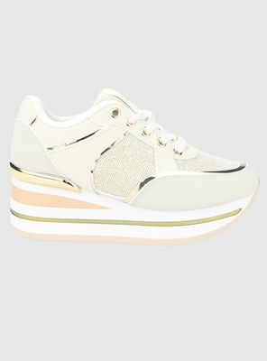 Zapatilla Chalada Mujer Jettix-3 Dorado Urbano