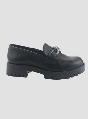 Mocasin Via Marte Mujer 083-005-01 Negro Casual