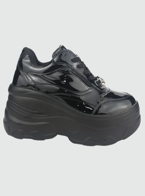 Zapatilla Chalada Mujer Nake-1 Negro Urbano