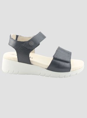 Sandalia de Cuero Chalada Mujer Raisa-2 Negro Casual