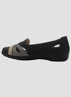 Imagen 2 del producto Zapato de Mujer de color Negro/Dorado Casual Chalada Deco-12