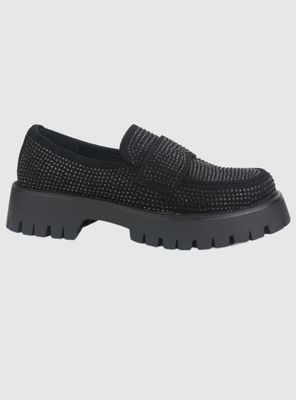 Mocasin Chalada Mujer Lenin-2 Negro Casual