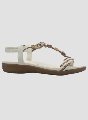 Sandalia de Mujer de color Blanco Casual Chalada Clara-11