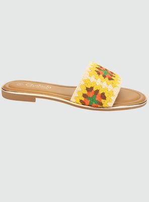Sandalia Chalada Mujer Lila-15 Amarillo Casual