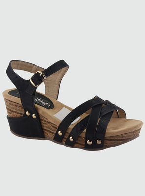 Sandalia Dorette Mujer Pasco-25 Negro Plataforma