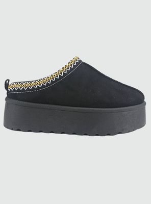 Pantufla Chalada Mujer Pinguih-3 Negro Comfort