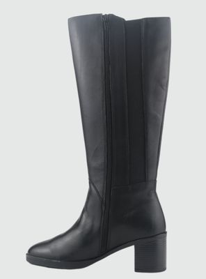 Imagen 2 del producto Bota de Cuero Mujer Casual Negro Puelo