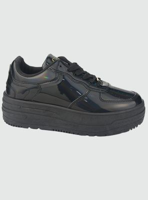 Zapatilla Chalada Mujer Mitsu-1 V Negro Urbano