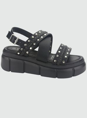 Sandalia Chalada Mujer Visa-2 Negro Casual