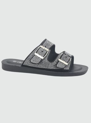 Sandalia Chalada Mujer Quanta-12 Negro Casual