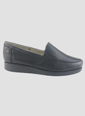 Mocasin de Cuero Chalada Mujer Cira-1 Negro Casual