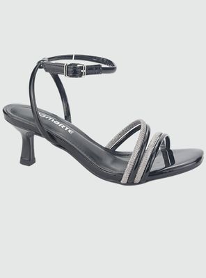 Sandalia Via Marte Mujer 23-18505 Preto Casual