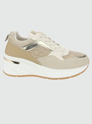Zapatilla Chalada Mujer Juna-1 Beige Casual