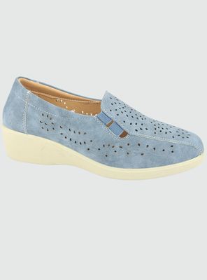Mocasin Chalada Mujer Dina-1 Azul Casual