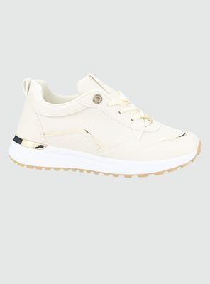 Zapatilla Chalada Mujer Fly-1 Beige Urbano