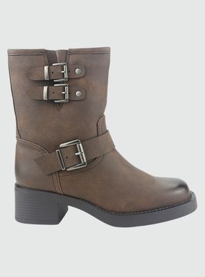 Bota Chalada Mujer Biker-4 Café Casual