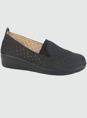 Mocasin Chalada Mujer Ditter-1 Negro Casual