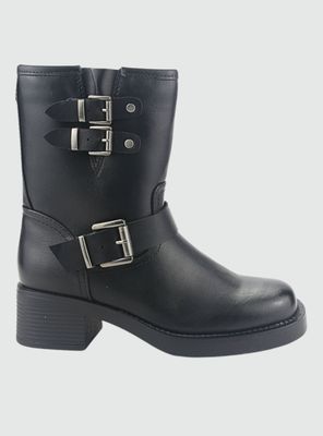 Bota Chalada Mujer Biker-4 Negro Casual