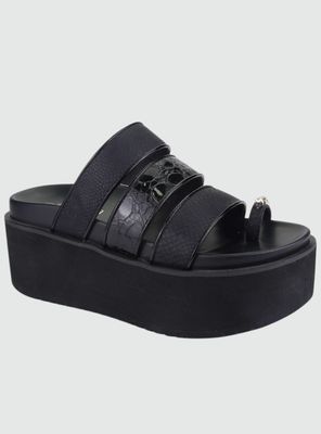 Sandalia Chalada Mujer Viru-21 Negro Moda