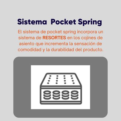 Imagen 2 del producto SOFÁ PRAT CHENILLE GRIS 2 CUERPOS