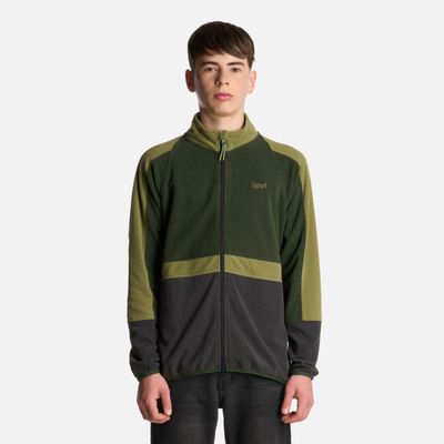 Polerón Teen Boy FirePlace Full Zip Sweatshirt Verde Lippi