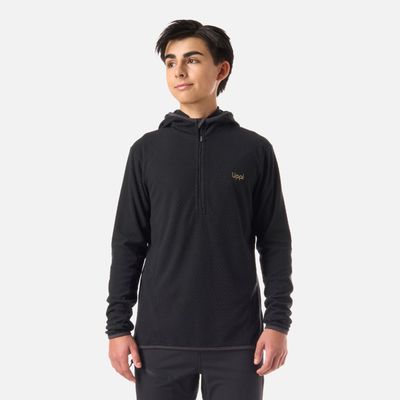 Polerón Teen Boy Mild Nano-F 1/4 Zip Hoody Negro Lippi V26