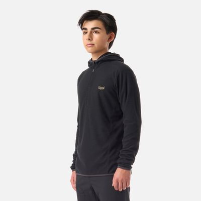 Imagen 2 del producto Polerón Teen Boy Mild Nano-F 1/4 Zip Hoody Negro Lippi V26