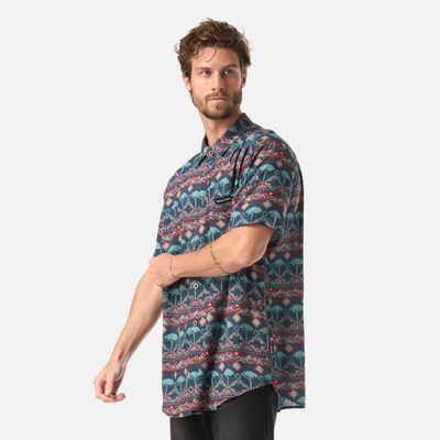 Imagen 2 del producto Camisa Hombre Good Karma Print Azul Noche Haka Honu V26
