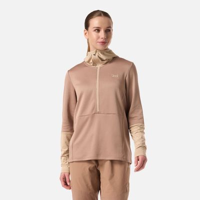 Polerón Mujer Maestri Nano-F 1/4 Zip Hoody Canela Lippi V26