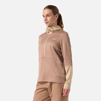 Imagen 2 del producto Polerón Mujer Maestri Nano-F 1/4 Zip Hoody Canela Lippi V26
