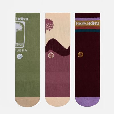 Imagen 2 del producto Calcetines Mujer Las Tres Puntas Pack Medio Multicolor Haka Honu V26
